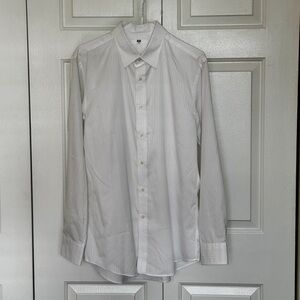 Uniqlo Classic Striped White Men's Shirt
